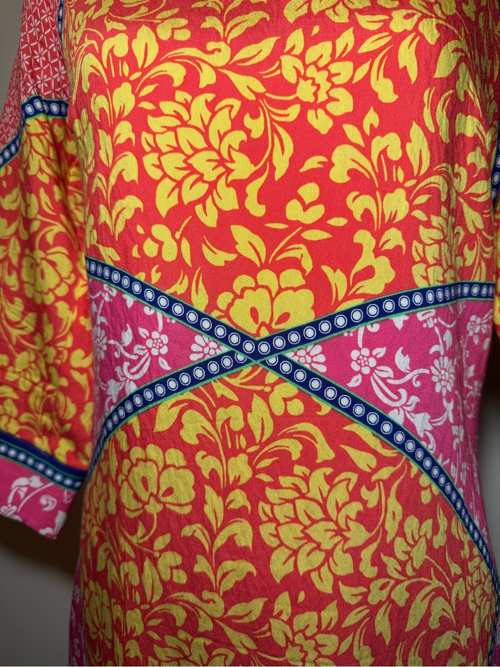 Laundry by Shelli Segal women’s dress orange/yellow colorful floral midi size 6 - Picture 2 of 7
